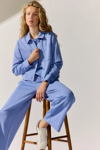 THE FASHION PEOPLE - Jacket Silk Touch bluebell - Gr. - S