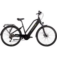 SAXONETTE E-Bike Trekkingrad Premium Sport (Trapez), 10 Gang, Kettenschaltung, Mittelmotor, 522 Wh, Pedelec, Elektrofahrrad für Damen