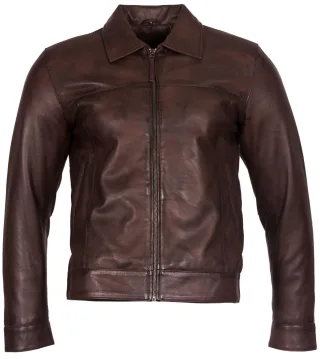 Retro-Bikerjacke aus Nappaleder
