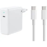 Ventarent MacBook Ladeset 100W USB-C Netzteil + Kabel für Laptop Apple HP ASUS Laptop-Ladegerät (5000 mA, Ladeset, 2-tlg., USB-C 100w Ladeset für MacBook, Laptops, Smartphone, Tablets, uvm., Ladegerät Ladekabel Adapter MacBook, Laptops, Smartphone, T