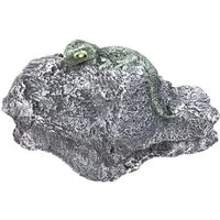 Stone and Style Gartenfigur Frostfeste Steinfigur Gecko auf Stein