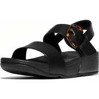 Fitflop Lulu Resin-Buckle Leather Back-Strap Sandals Sandale