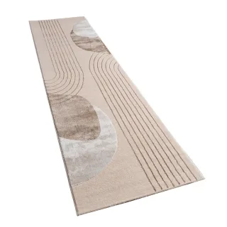 Paco Home Kurzflorteppich, Beige, Textil, Rechteckig, 80x150 cm, strapazierfähig, für Fußbodenheizung geeignet, Teppiche & Böden, Teppiche