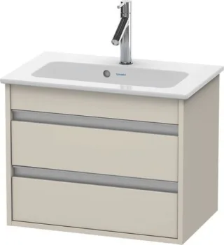 Duravit Ketho Waschtischunterbau wandhängend Taupe Matt 600x385x480 mm - KT645209191 KT645209191