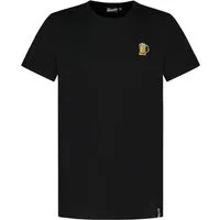Eight2Nine T-Shirt Patch Jersey Regular Fit für Herren (1-tlg) Baumwolle Normal Fit Rundhals Kurzarm Einfarbig atmungsaktiv