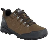 Jack Wolfskin Refugio Texapore Low (Veloursleder, wasserdicht) braun Herren Wanderschuh