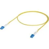OS2 Duplex LC-LC UPC Glasfaser-Patchkabel, 50 Stk gelb, 1 Meter