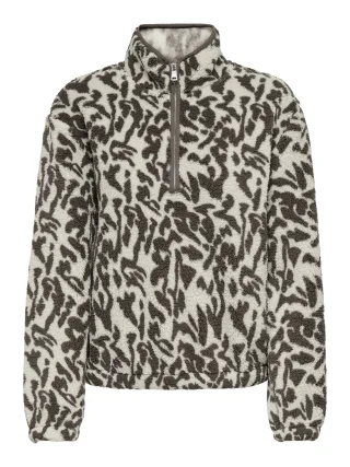 ONLY - ONLNEW DALLAS L/S HIGHNECK ZIP SWT NOOS Bracken - Gr. - M