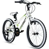 bergsteiger Kinderfahrrad Kansas 20, 24 Zoll, 6, 7, 8, 9, 10, 11 Jahre, Mädchen, Jungen, 6 Gang Shimano Tourney RD-TY300 Schaltwerk, Kettenschaltung, V-Brakes