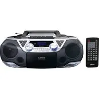 Lenco SCD-720SI Tragbarer CD-Player Silber tragbarer CD-Player