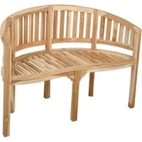 Garden Pleasure Gartenbank Gartenbank Bananenbank AMBON 2-Sitzer aus Teak