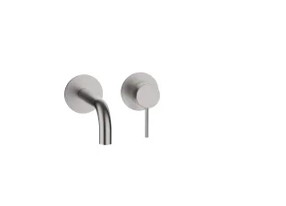 Herzbach MODUL7 Waschtisch-Wandbatterie Farbset 160mm Edelstahl, 70.701602.1.09 70.701602.1.09