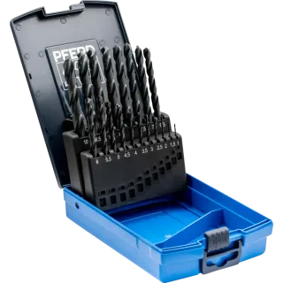 PFERD TOOLS Spiralbohrer-Set 19-tlg. STEEL HSSG N DIN 338 - 25203701