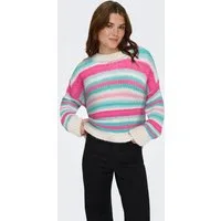 ONLY Strickpullover ONLALYSSA LIFE LS STRIPE O-NECK CC KNT