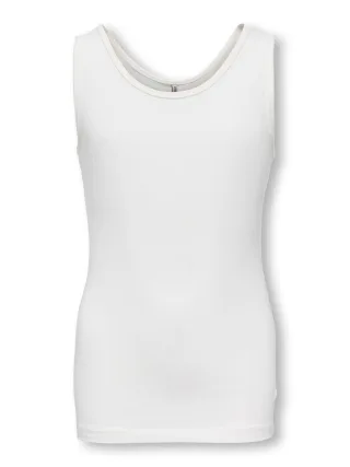 KIDS ONLY - KOGLIVE LOVE LIFE S/L TANK TOP JRS NOOS Cloud Dancer - Gr. - 116