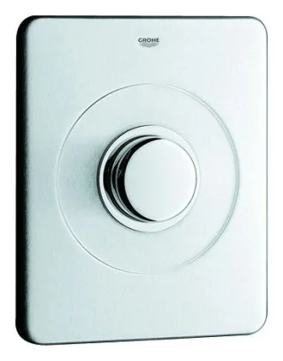 Grohe Deckplatte 43193 Edelstahl mit Druckknopfbetätigung, 43193000 43193000