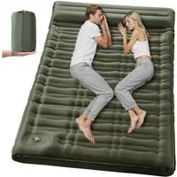 Elegear Isomatte isomatte selbstaufblasend 12/14cm Campingmatte Outdoor, 195×65/138CM, (1-tlg), Schlafmatte mit Fußpumpe, für 2 Personen Strand, Reisen, Zelt, Outdoor