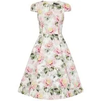 Hearts & Roses London A-Linien-Kleid Imogen Floral Swing Dress Rockabella Vintage Retro