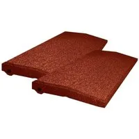 RO-FLEX Auffahrrampe Bordsteinrampe aus Gummi LxBxH 500 x 250 x 45 mm 2 Stück im Set