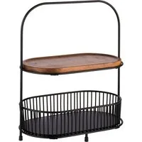 APS Etagere All-Rounder, Massivholz, Metall, Antirutsch-Füße