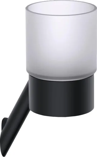 Neuesbad Serie 600 Becher, wandhängend, Oberfläche: schwarz matt NB1ADI_N9111