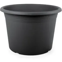 Floralo e. K. Blumentopf Kunststoff-Pflanztopf “Cilindro”, rund, anthrazit
