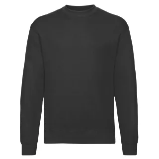 Fruit of the Loom - "Classic" Sweatshirt für Herren/Damen Unisex angesetzte Ärmel (Schwarz)