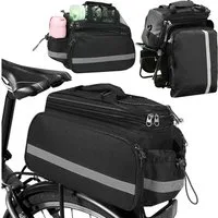 LuxusKollektion Fahrradtasche Fahrrad Gepäckträgertasche 10-20L Wasserdicht mit Reflektierend und