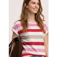 STREET ONE Shirttop Sommershirt im Leo-Look