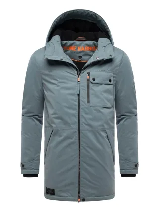 Stone Harbour Herren Winterparka Fintaan mit Fleecefutter & 2-Wege-Reißverschluss