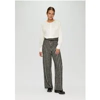 s.Oliver Chinos Hose Strickhose mit Karo-Muster