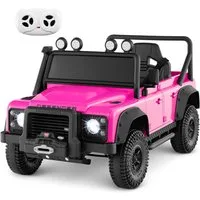 COSTWAY Elektro-Kinderauto, Belastbarkeit 30 kg, (1-tlg), Elektroauto, Elektrofahrzeug mit Fernbedienung & Musik