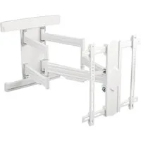 RICOO TV-Wandhalterung TV Wandhalterung robust neigbar schwenkbar multifunktional S7544-W, (bis 95 Zoll, VESA 200x200 bis 400x400, 1-tlg., 70 Kg Aufnahme, 55" bis 95" (140-241 cm) Bildschirm Diagonale, bis 17° Neigung, bis 120° Schwenkung +/-3° Drehu