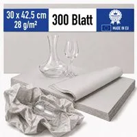 Papieronkel Seidenpapier Packseide Packpapier Bögen 30x42,5cm 28g/m² für Packen Umzug Geschirr, 100% Öko-Recycling, Einschlagpapier zum Einwickeln, weich & staubarm