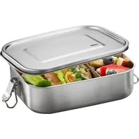 GEFU Lunchbox Lunchbox ENDURE Edelstahl Mit Fach 1400Ml Brotdose
