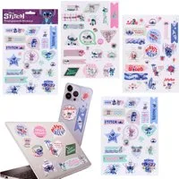 Disney Stickerbuch DISNEY Stitch Aufkleber Set, 63 Stk, transparent & wiederverwendbar