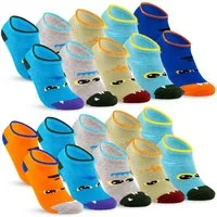sockenkauf24 Sneakersocken 10 Paar Kinder Sneaker Socken Jungen & Mädchen Baumwolle Kindersocken (56511, 31-34) WP