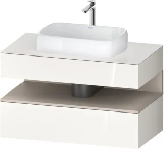 Duravit Qatego Konsolenwaschtischunterbau wandhängend Weiß Hochglanz 1000x550x600 mm - QA47310912200 QA4731091220010