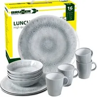 BRUNNER Geschirr-Set BRUNNER Camping Geschirrset PEARL (8, 12, 16, 36-Teile) Rutschfest (16-tlg)