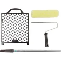 Scorprotect® Farbroller Farbroller-Set 4-teilig mit Teleskopstange und Gitter