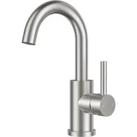 LuxusKollektion Waschtischarmatur Wasserhahn Edelstahl 360 drehbar Auslaufhöhe 175mm Edelstahl