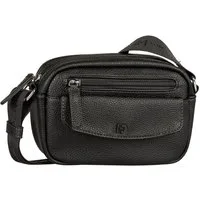 TOM TAILOR Denim Umhängetasche Fara, weicher softer Style mit Kontrastgewebeband und glossy Logodruck