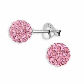 Doppel Kugel Ohrringe aus 925 Silber