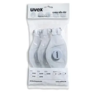 Uvex silv-Air premium 5310 Atemschutzmaske FFP3 Retailverpackung - 3 Stück - 8745310