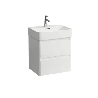 LAUFEN Waschtischunterschrank BASE 2.0 400x521x515 2 Schubl m. Griffmulde f.WT H810282 weiß glzd, H4 H4113621082611