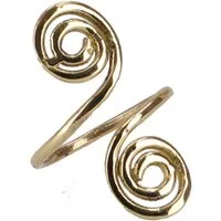 Guru-Shop Fingerring Wickelring, Messing Modeschmuck Ring, Spirale -..