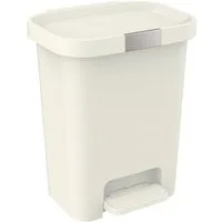 Engelland Mülleimer Abfalleimer mit Deckel und Pedal, 25 L, Treteimer, Soft-Close, verschließbarer Deckel, rutschfeste Füße