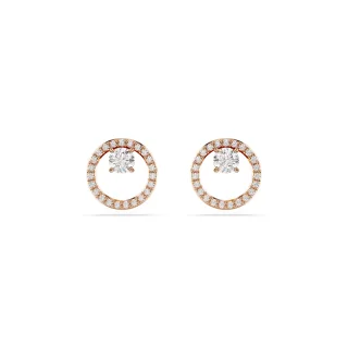 Swarovski 'Dextera' Damen Vergoldete Metall Ohrringe - Rose 5692263