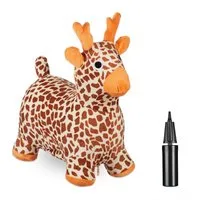 relaxdays Hüpftier Giraffe mit Bezug