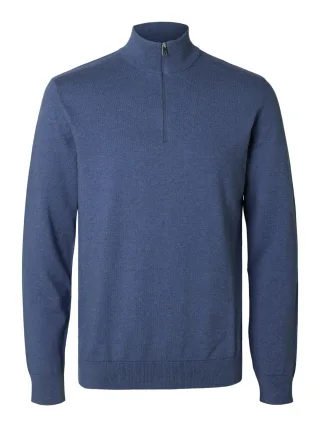 selected men - SLMBERG LS HALF ZIP NOOS Oceana - Gr. - XL